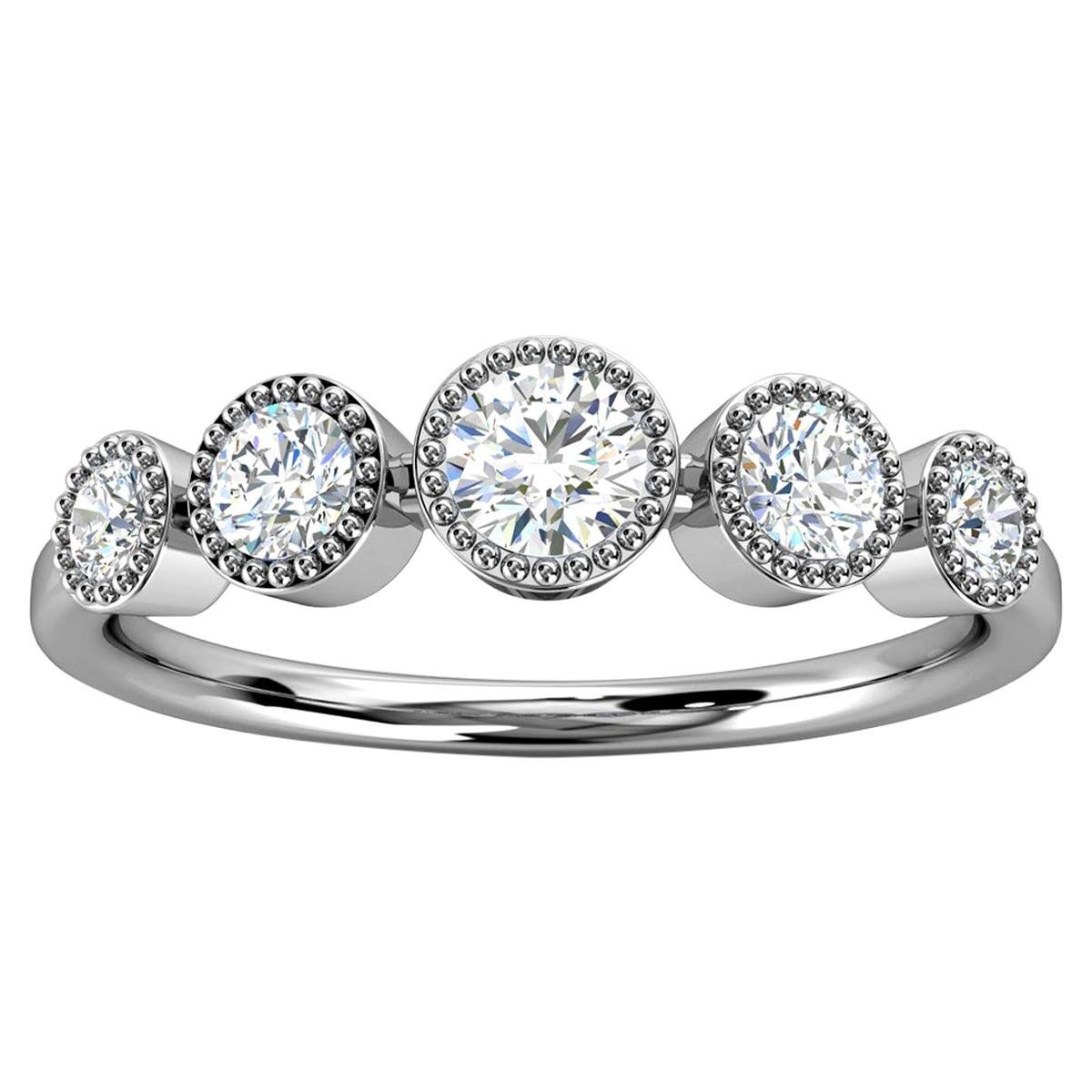 Platinum Augusta Bezel Milgrain Diamond Ring '2/5 Carat'