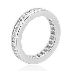 Platinum Baguette Cut Diamond Eternity Band