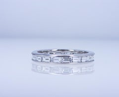 Platinum Baguette Diamond Eternity Band