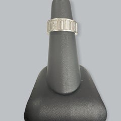 Platinum Baguette Eternity Band