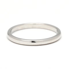Platinum Band Ring, Stackable, Wedding Band, Ring Size 5.75