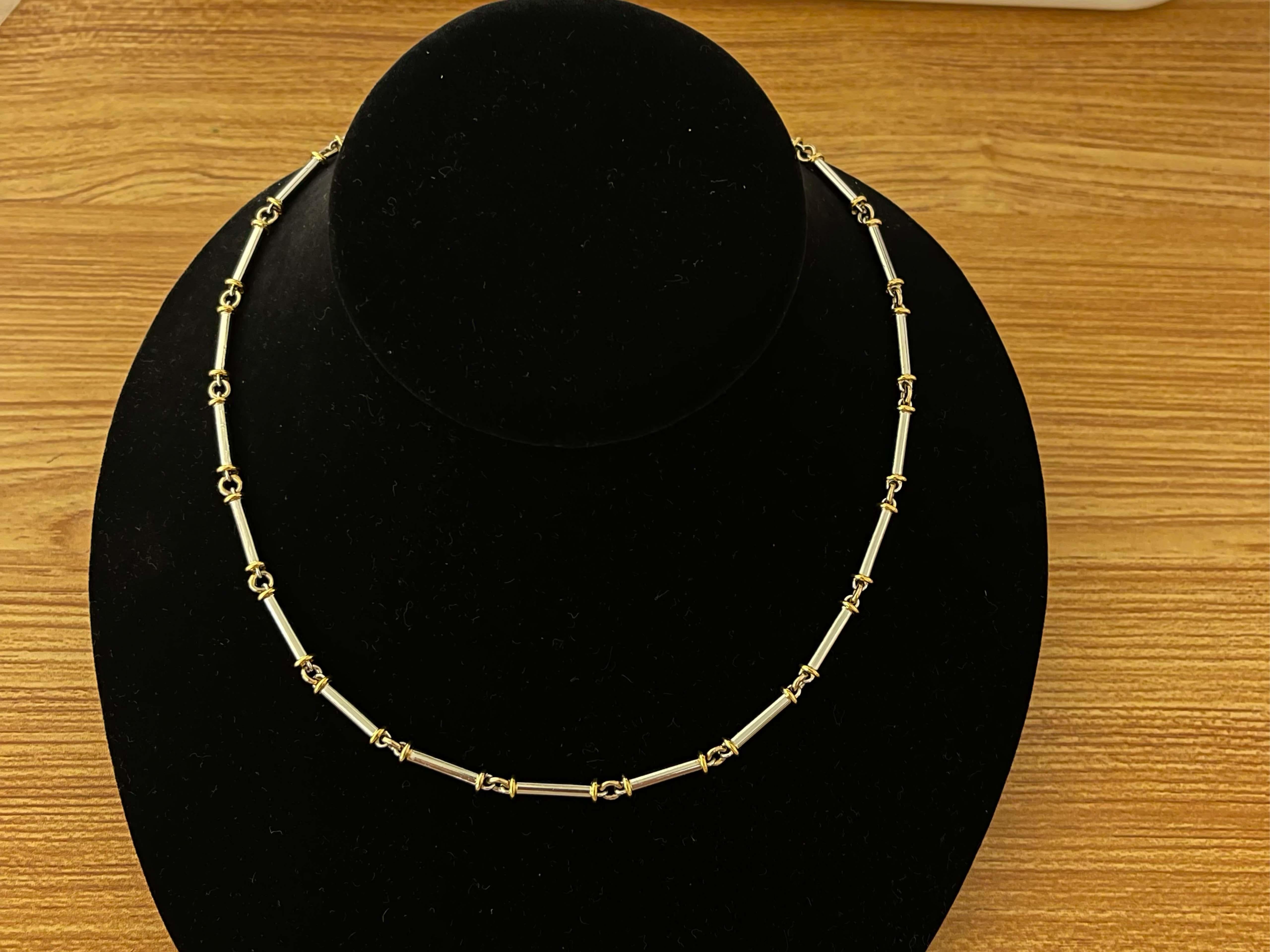 platinum choker necklace