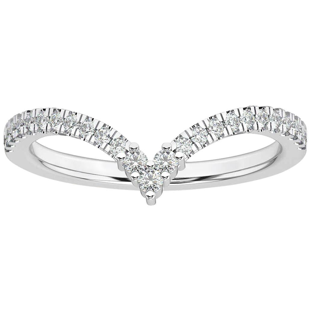 Platinum Belle Diamond Ring '1/5 Carat' For Sale