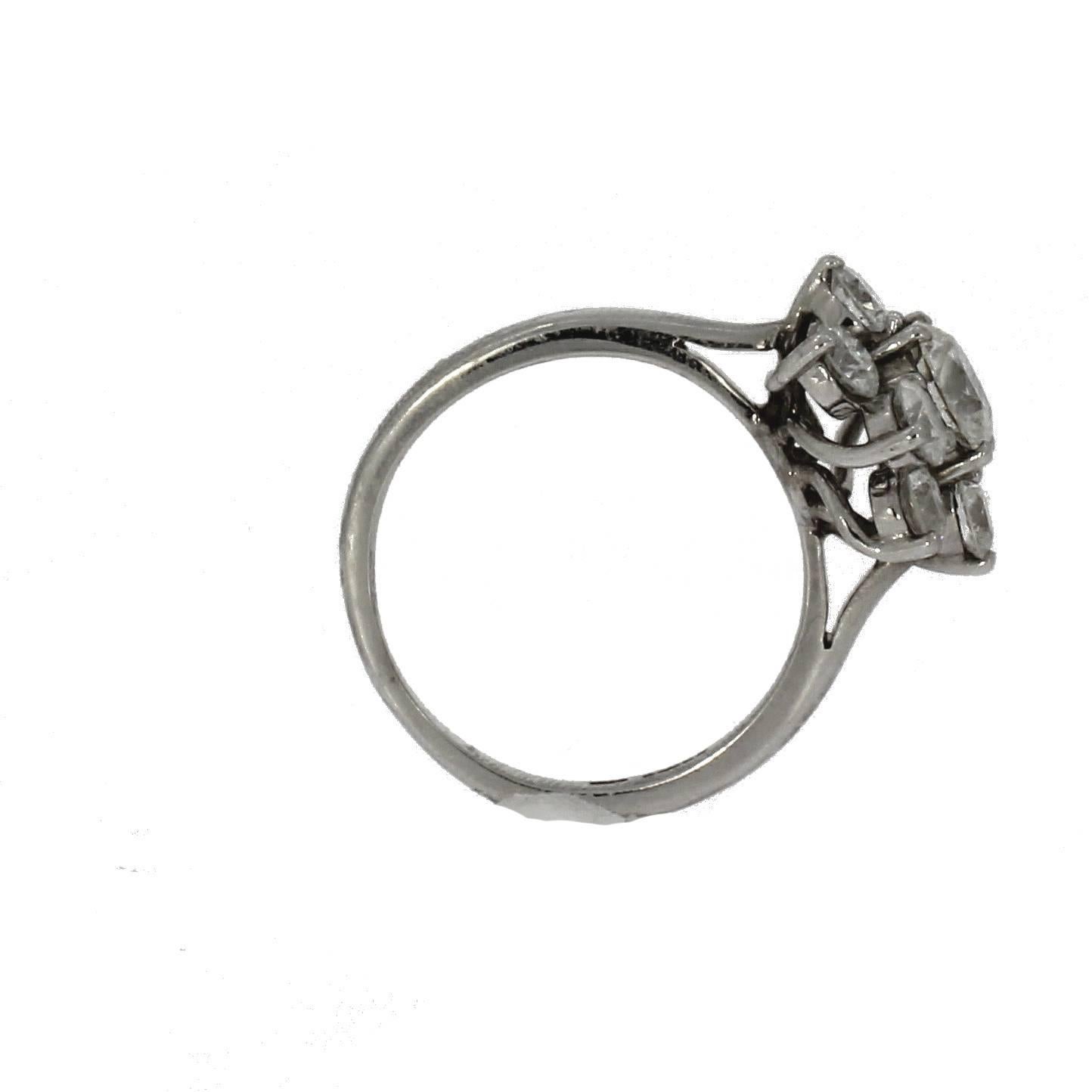 Platinum Bolero Design Diamond Cluster Ring by Boodles, 1.95 Carat For Sale 5