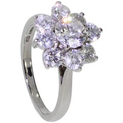 Platinum Bolero Design Diamond Cluster Ring by Boodles, 1.95 Carat