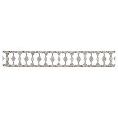 Platinum Bracelet set with Marquise & Round Brilliant Cut Diamonds, 8.34 Carats
