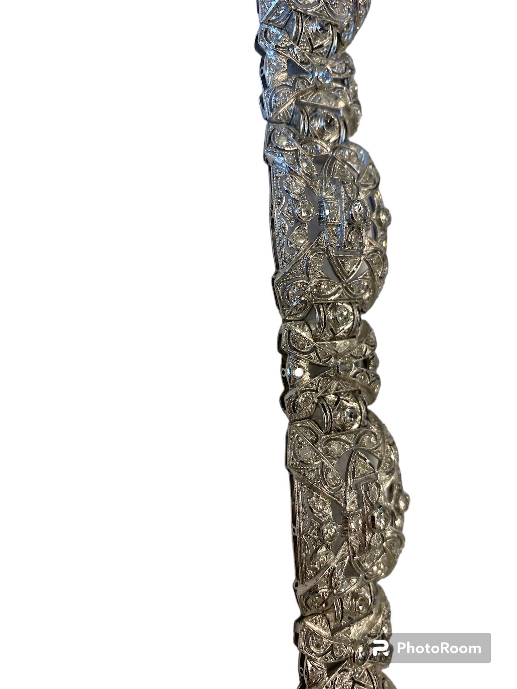 Bracelet en platine avec diamants Neuf - En vente à Tel Aviv, IL