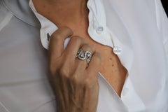Platinum Brilliant Cut 1.54 GVS1 Carats White Diamond Engagement Design Ring