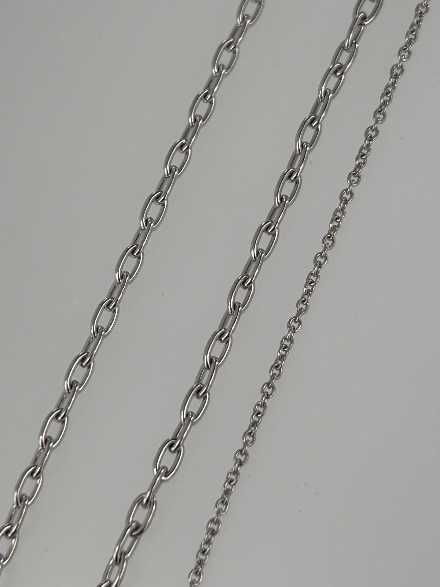 Catena di platino per collana a cavo lunga 18