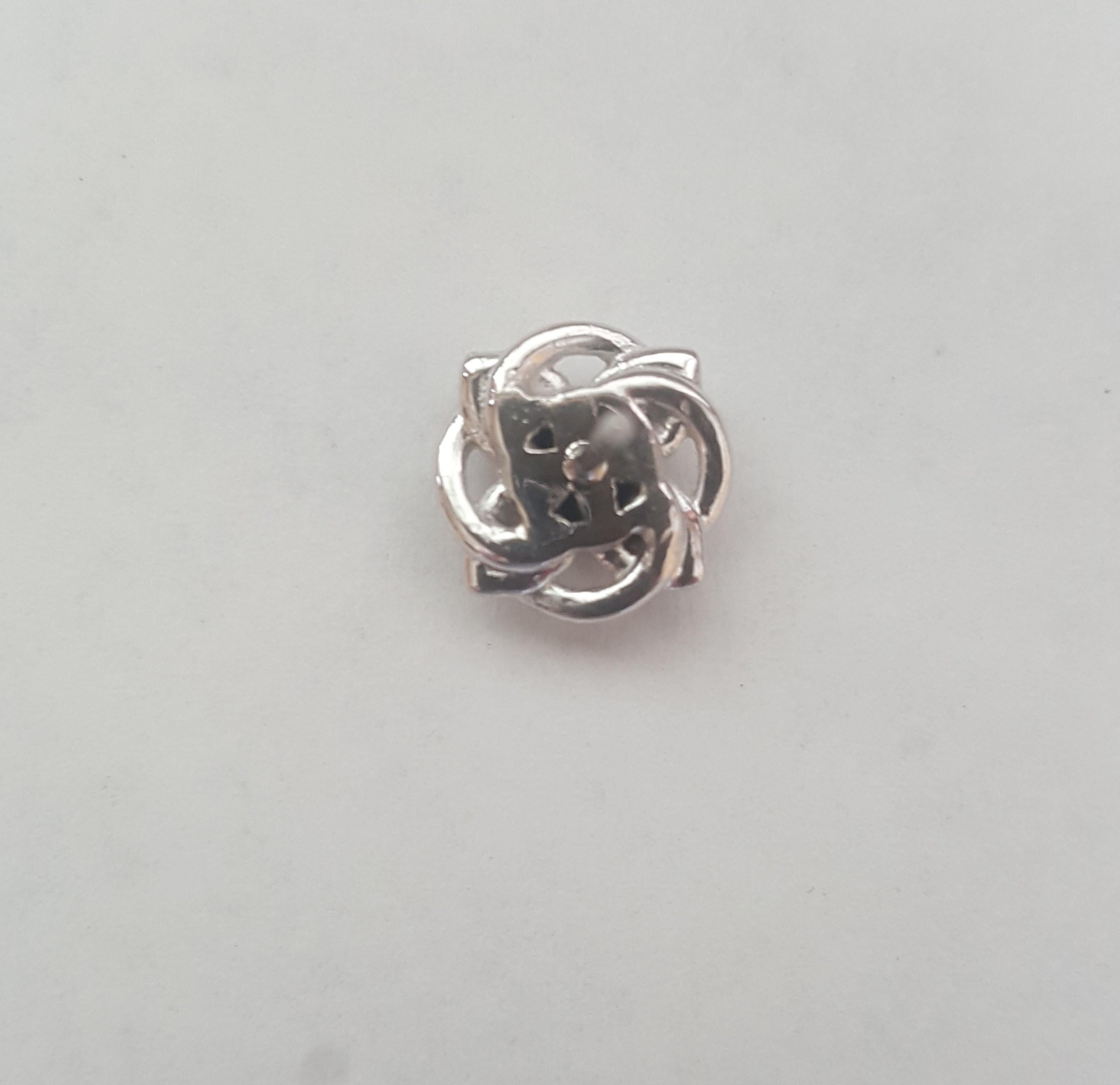 sapphire knot earrings
