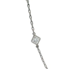 Platinum Chain Necklace with 5.35 CTS in Diamonds