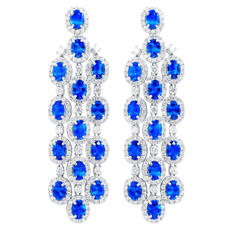 Platinum Chandelier Shire And Diamond Earrings For At 1stdibs Platinum Chandelier Shire And Diamond Earrings For
