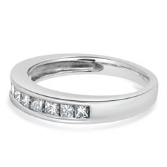 Platinum Channel Set Diamond Band