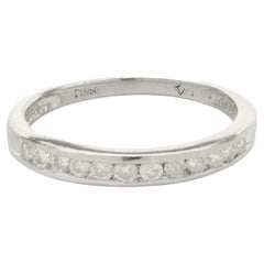 Platinum Channel Set Diamond Band