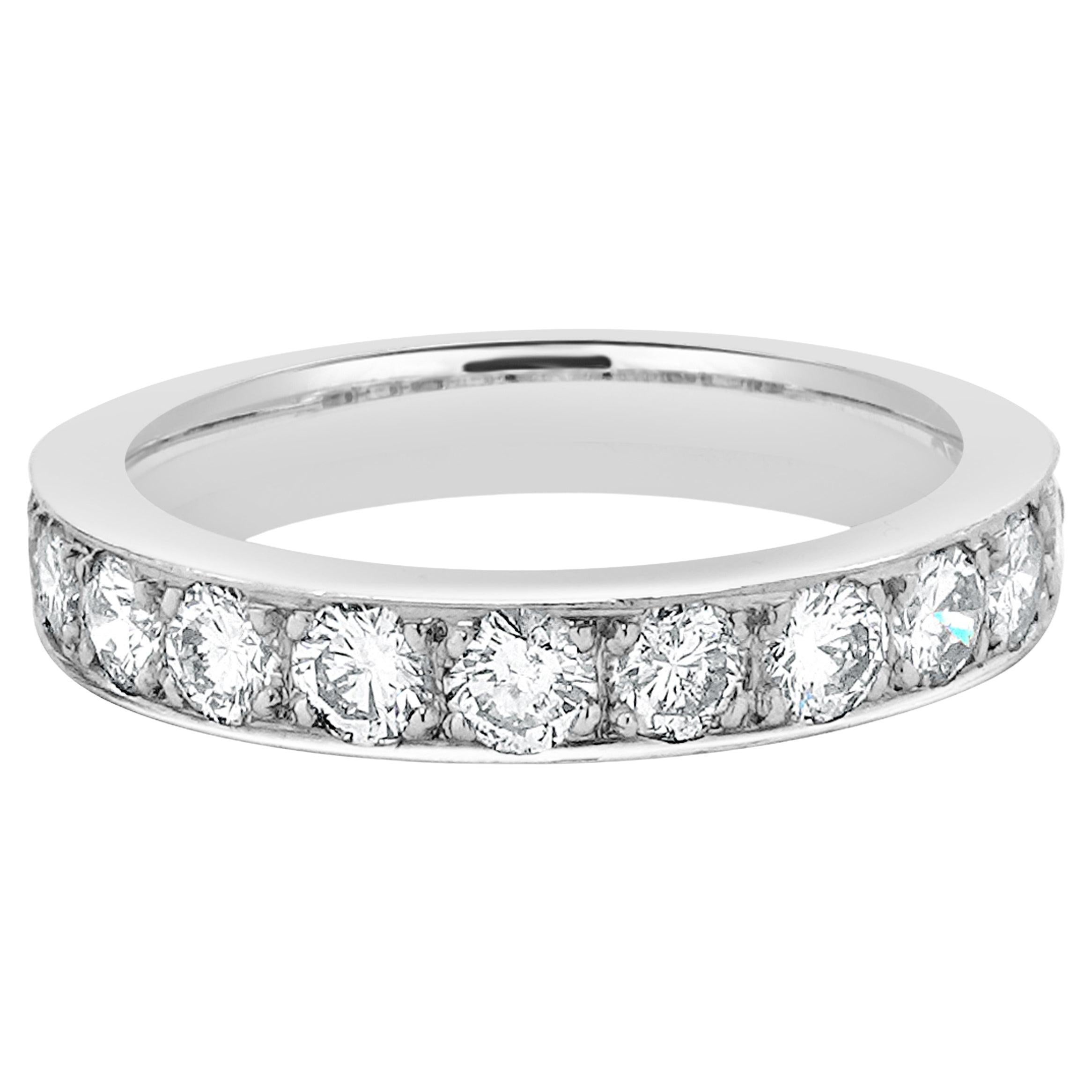 Platinum Channel Set Diamond Band