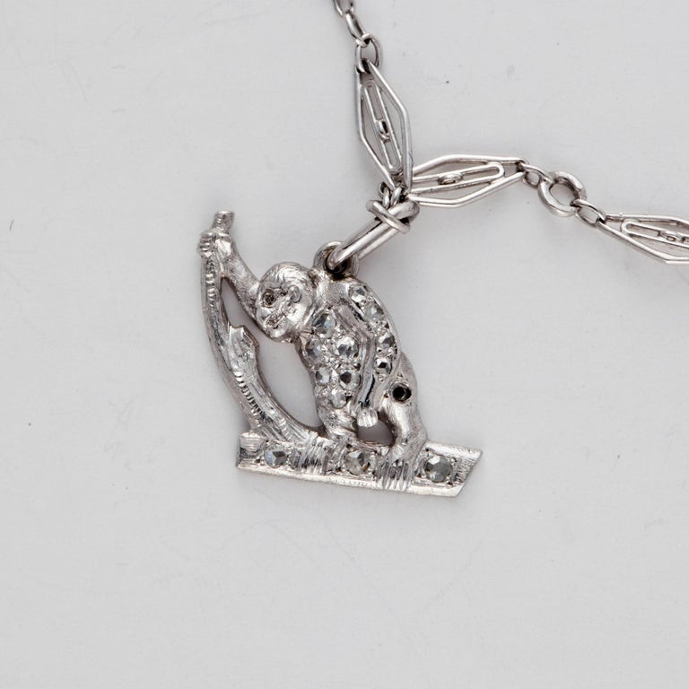 Platinum Charm Bracelet For Sale at 1stdibs