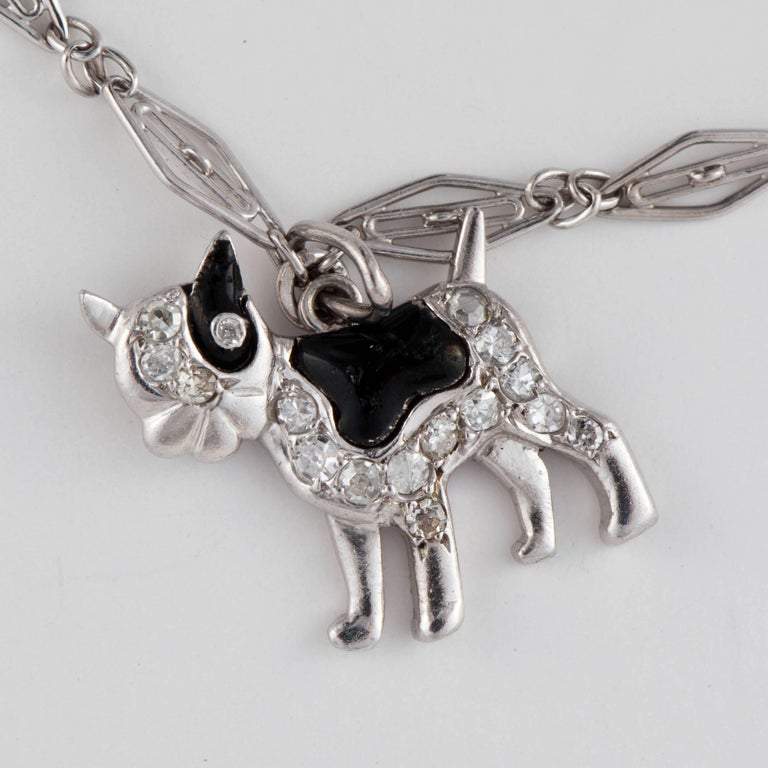 Platinum Charm Bracelet For Sale at 1stdibs