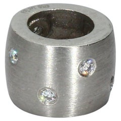 Platinum Charm with 0.01ct E/VVS2 Brilliant Cut Diamonds