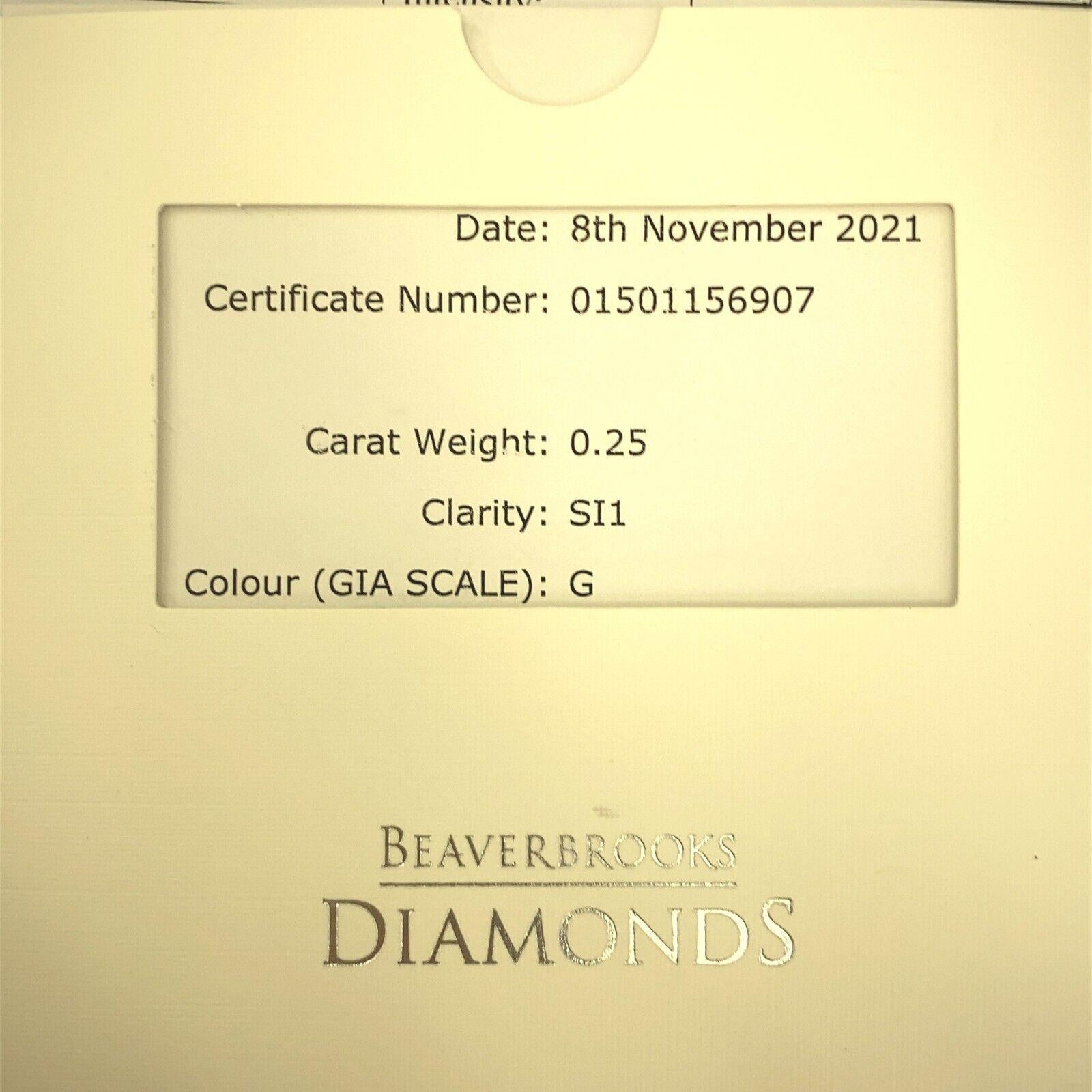 Platinum Classic Solitaire Diamond Ring Set with 0.25ct G/SI1 Princess Cut For Sale 1