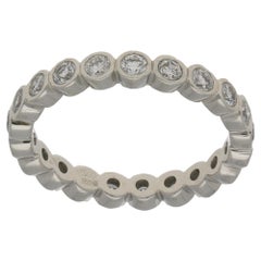 Platinum Collet Set Diamond Eternity Ring