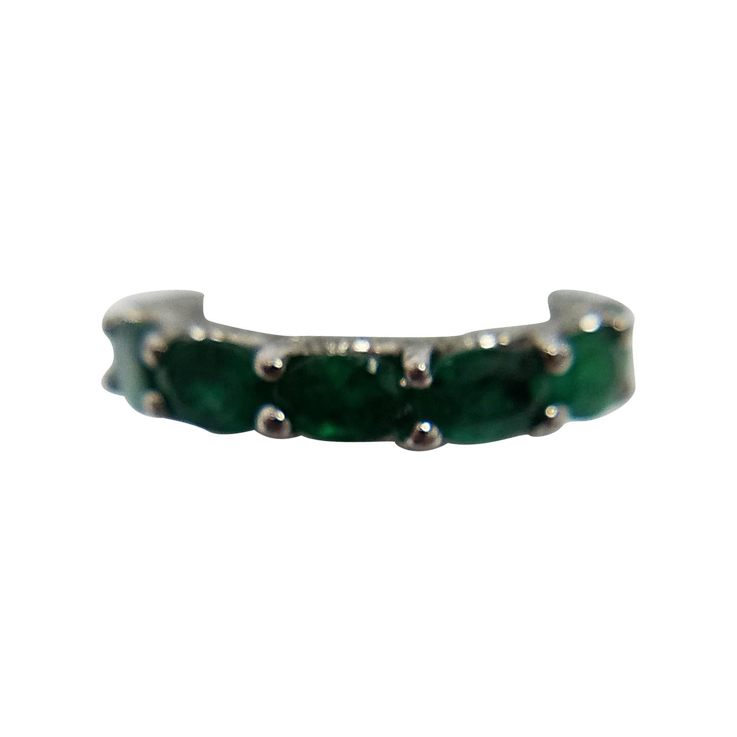 Platinum Colombian Emerald Ring