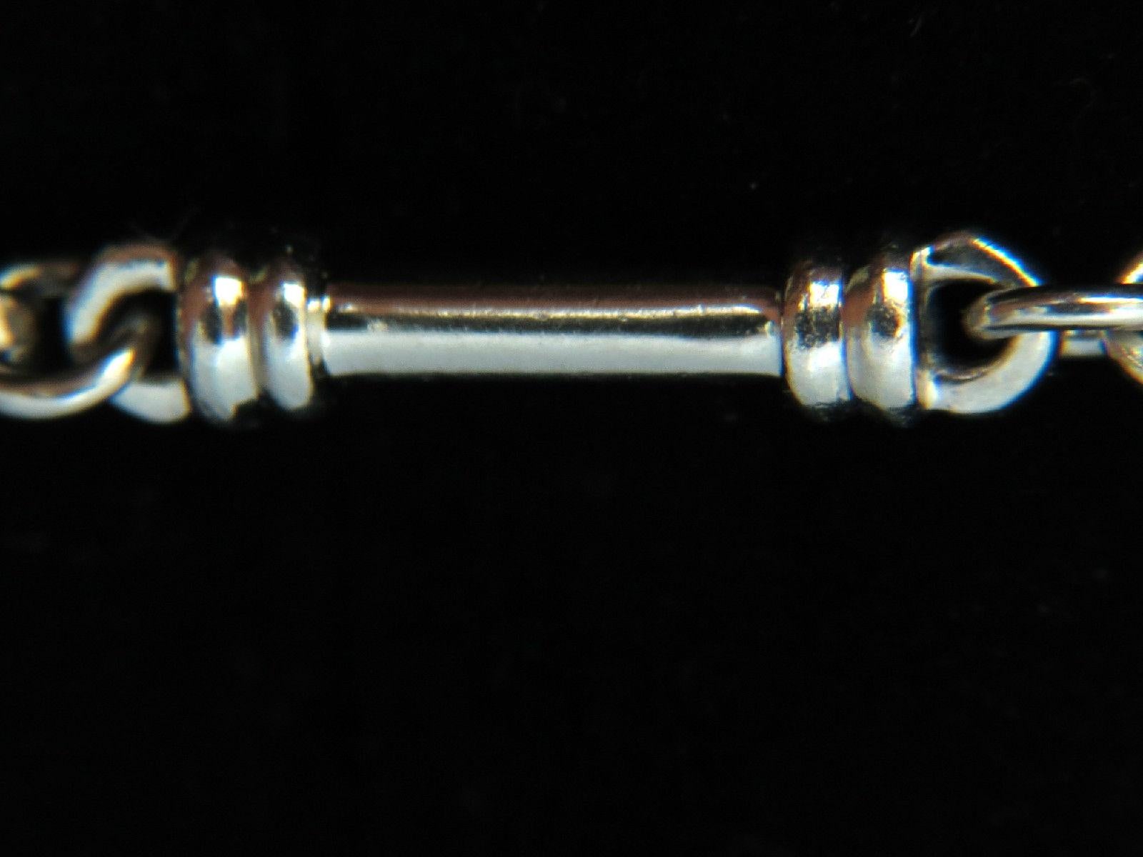 Platinum Column Linked Ladies Toggle Diamond Necklace 4