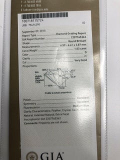 Platinum David Yurman Lanai GIA Round White Diamond Wedding Set Ring