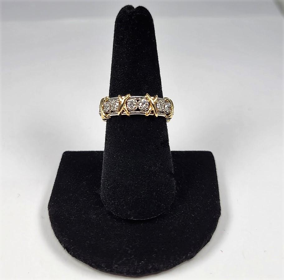 Platinum Diamond 16 Stone Ring By Jean Schlumberger for Tiffany & Co. In Good Condition In Dallas, TX