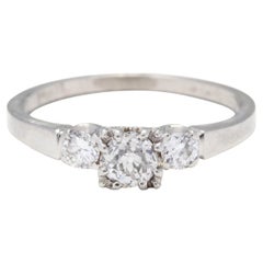 Platinum & Diamond 3 Stone Engagement Ring