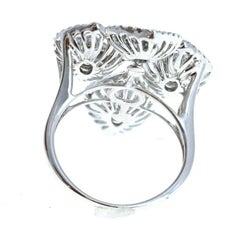 Platinum & Diamond Abstract Ring 1.35tcw 6.6g