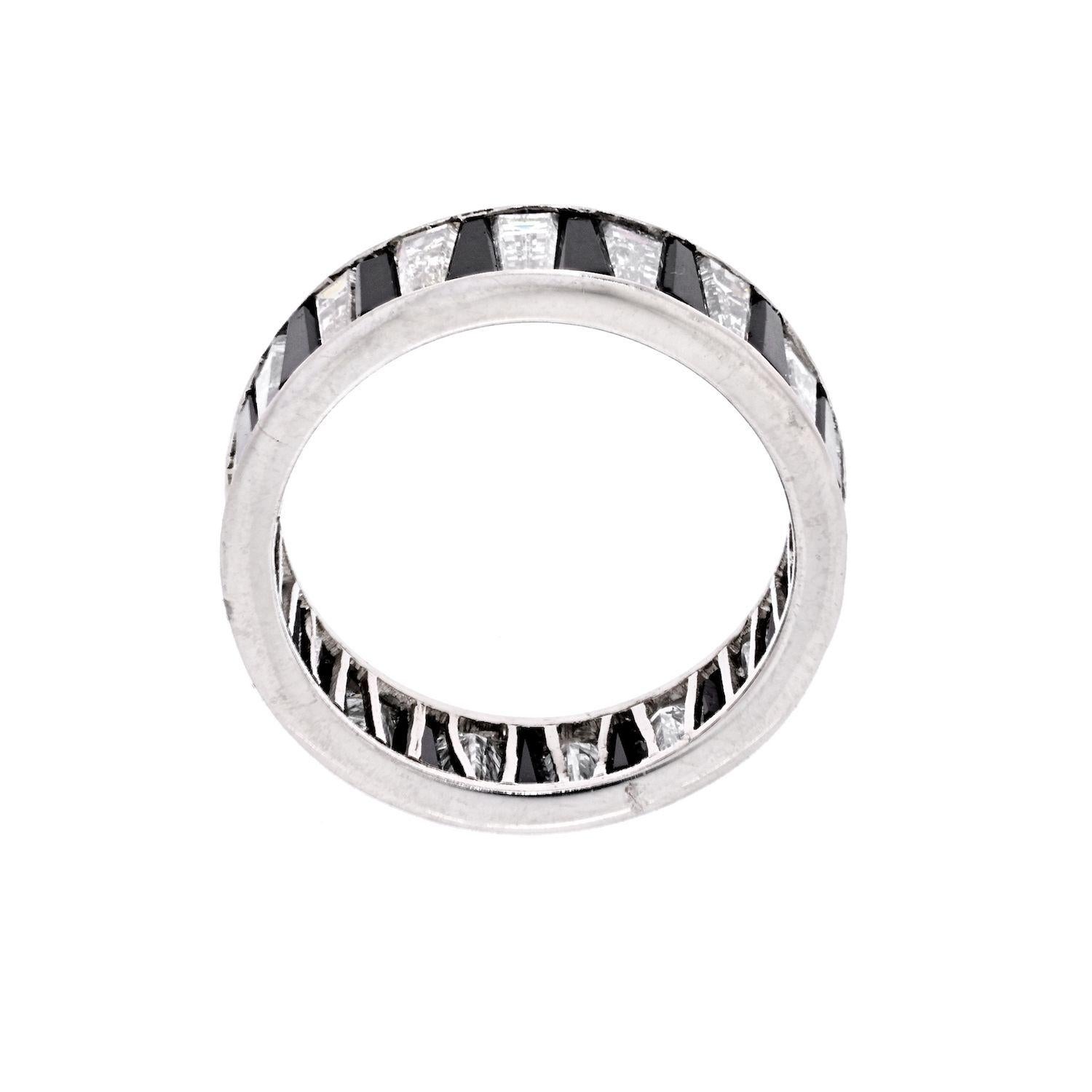 onyx eternity ring
