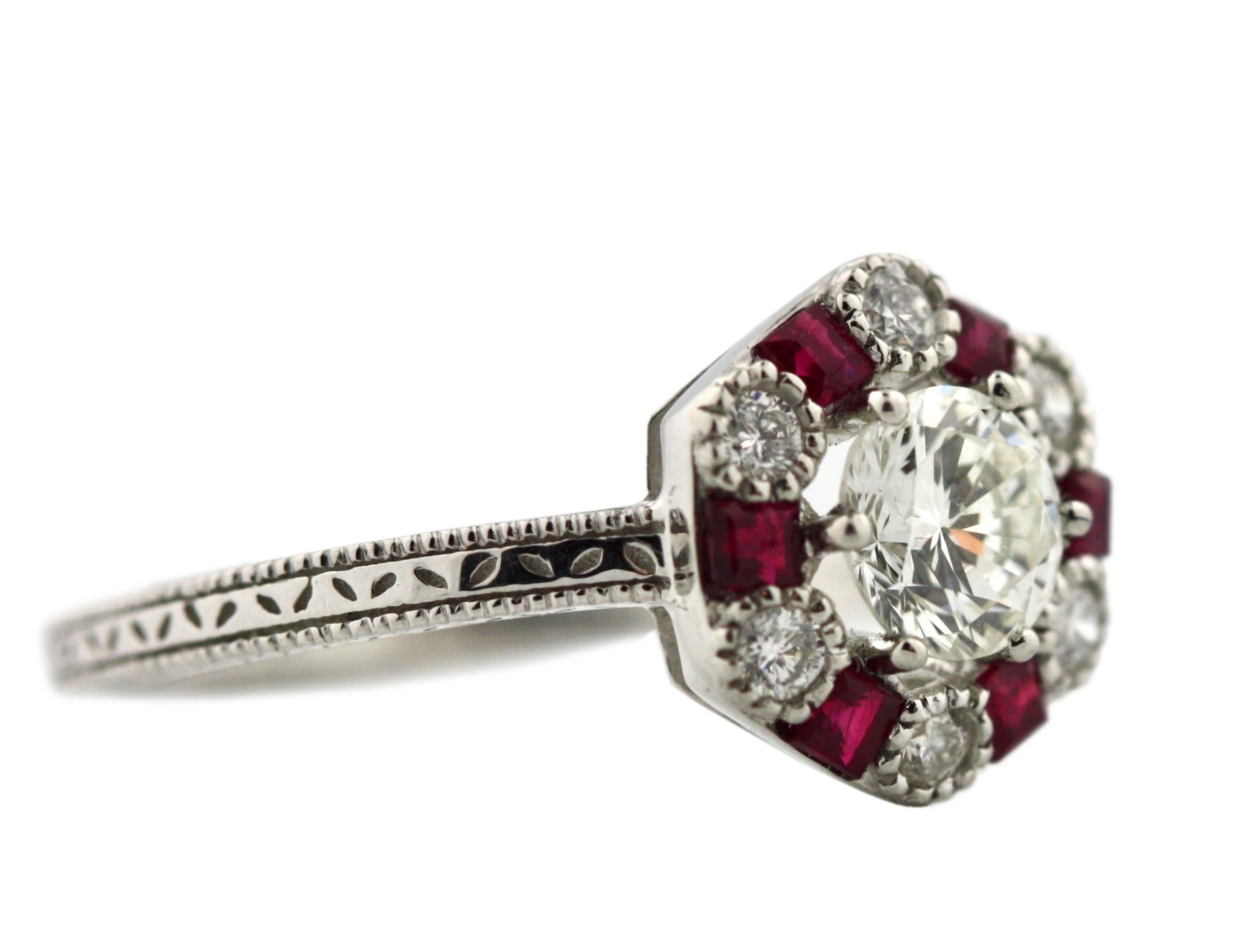 
Platinum, Diamond and Ruby Ring
0.50 ct center diamond
0.29 cts Ruby (GIA certified)
size 7

Authentication:
accompanied with GIA report 2181275547
