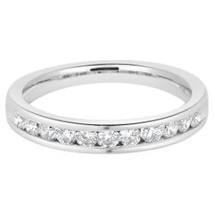 Bandeau anniversaire en platine et diamant