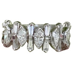 Platinum Diamond Anniversary Ring - Size 4 3/4