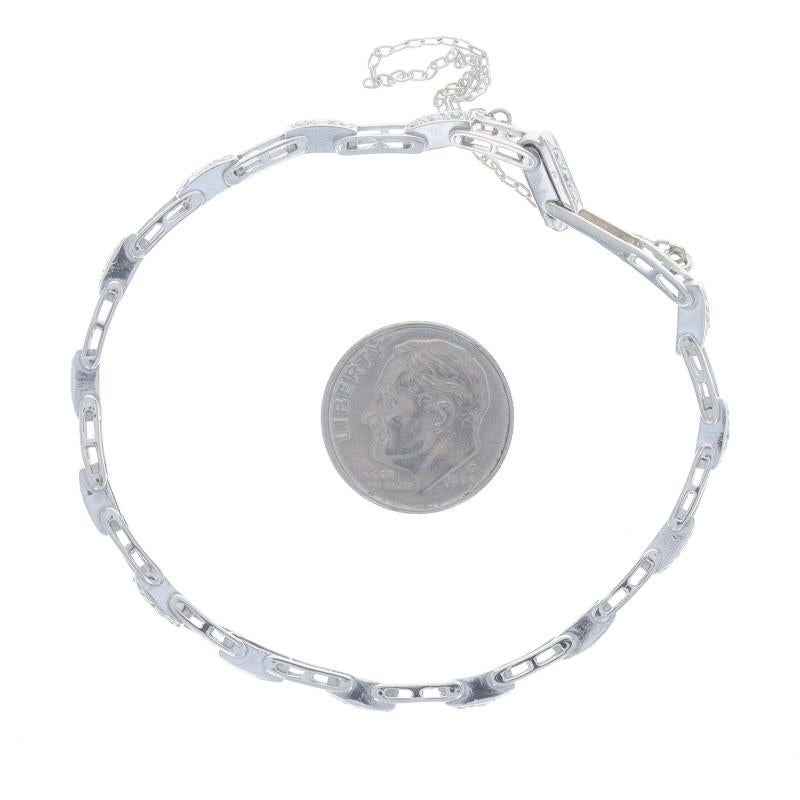 Platin Diamant Art Deco Gliederarmband 6 1/2