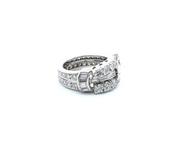Platinum Diamond Art Deco Ring 2.80ct PLT