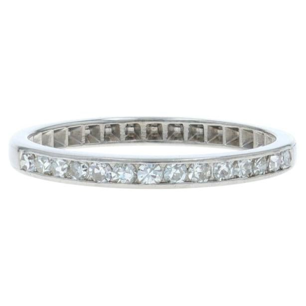 Platin Diamant Art Deco Hochzeit Band - 950 .21ctw Vintage By