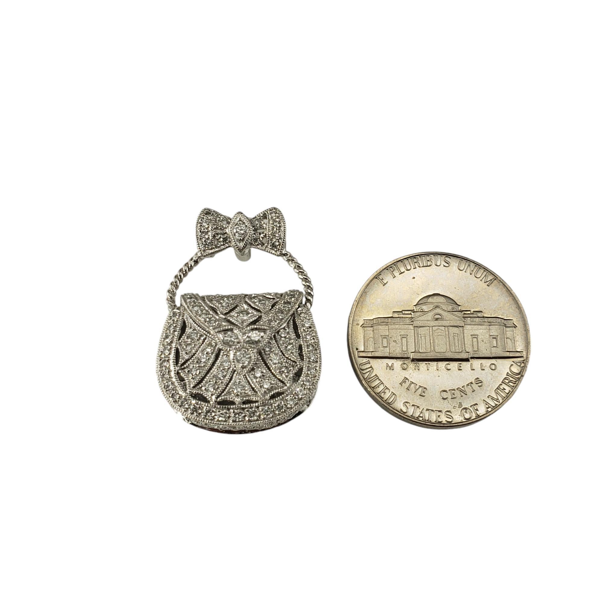 Charm da borsetta articolato con diamanti in platino #18244 in vendita 7