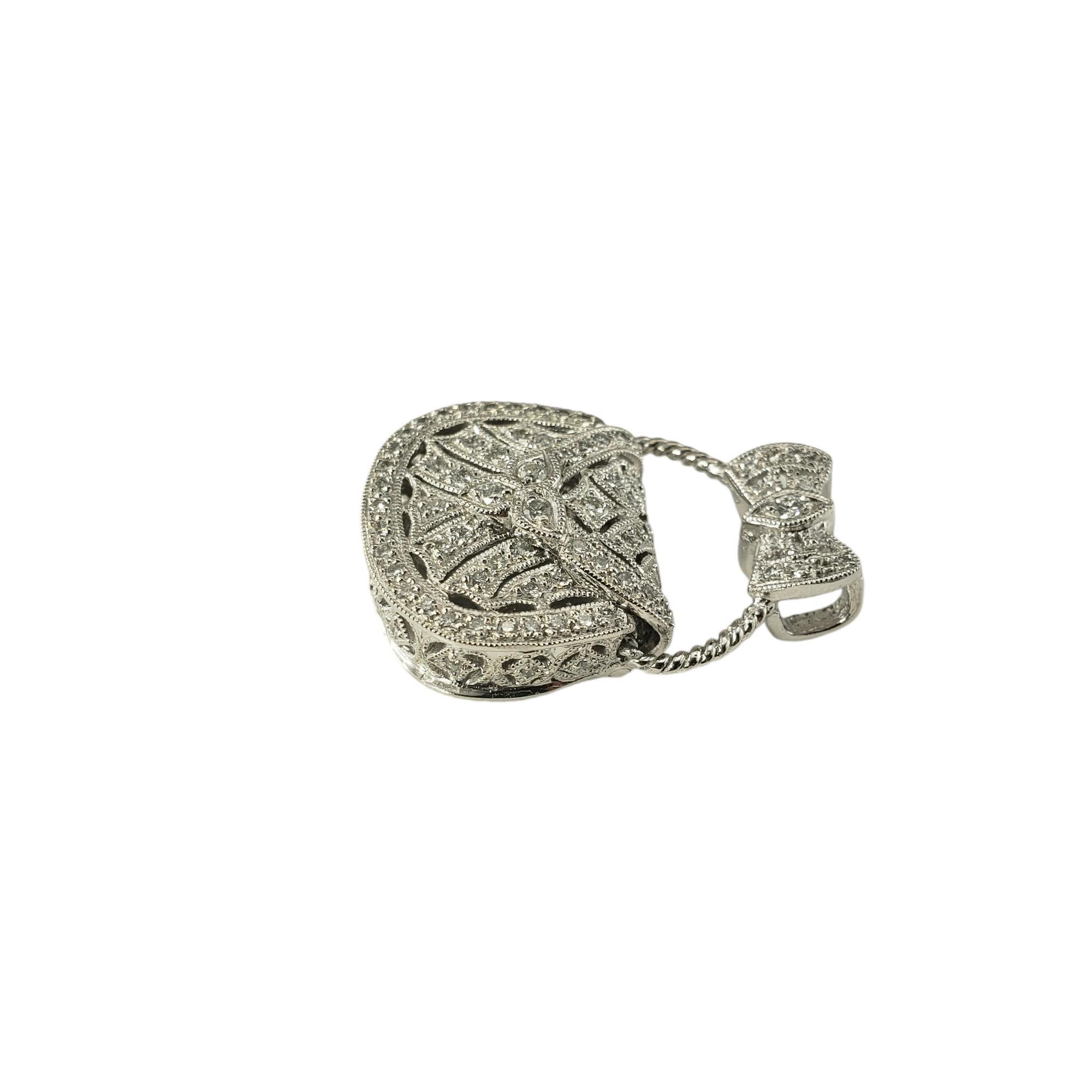 Charm da borsetta articolato con diamanti in platino #18244 in vendita 8