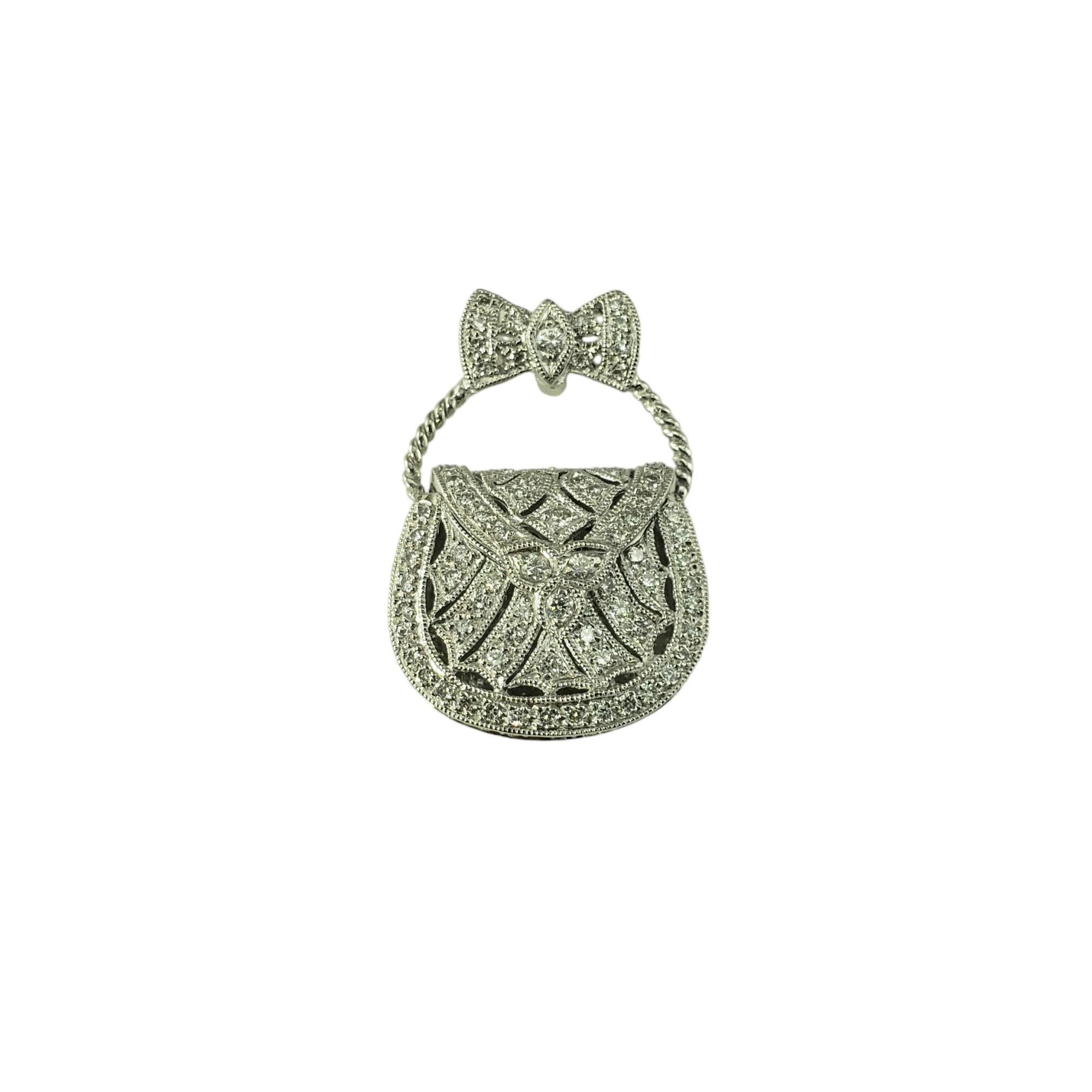 Charm da borsetta articolato con diamanti in platino #18244 in vendita 9