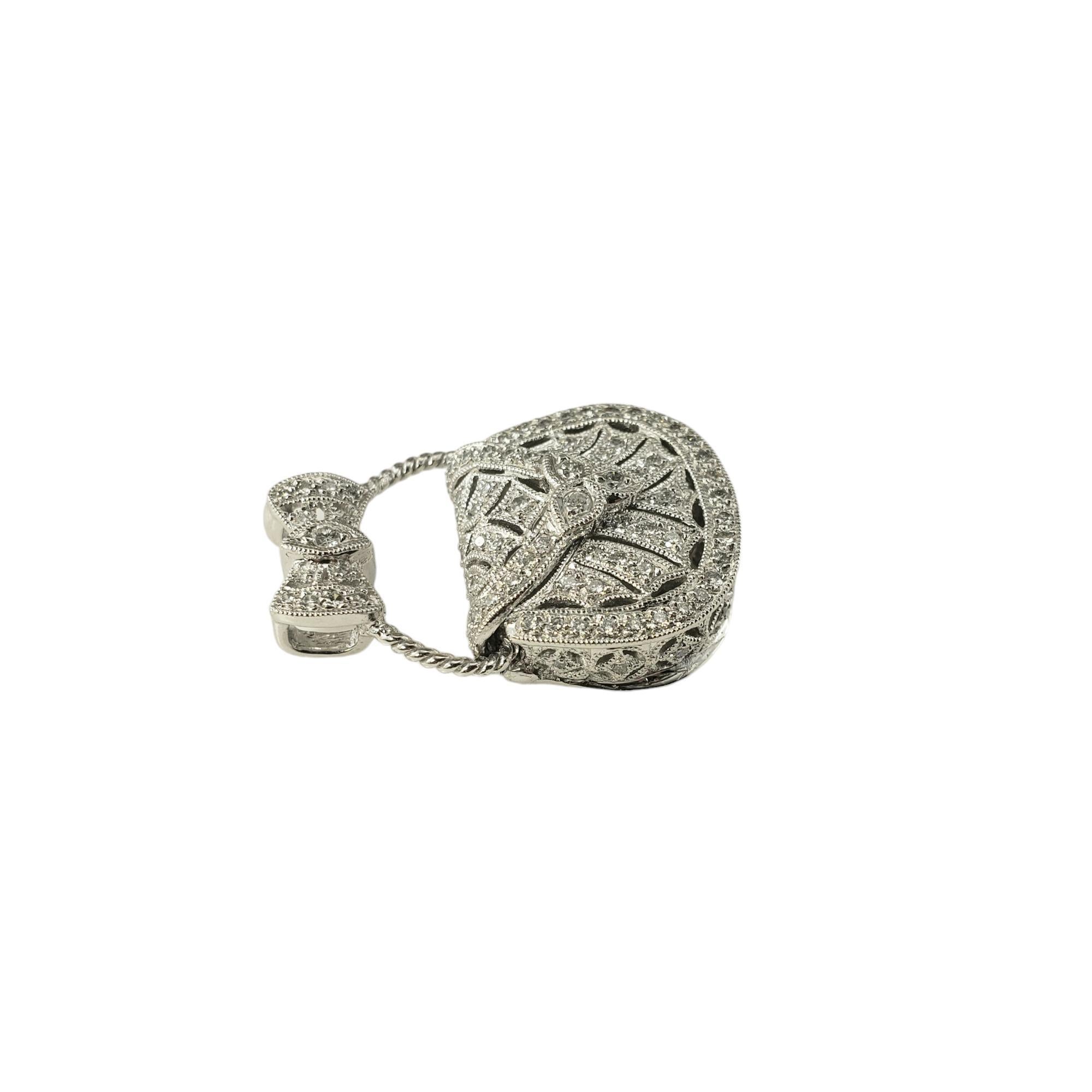 Charm da borsetta articolato con diamanti in platino #18244 in vendita 3