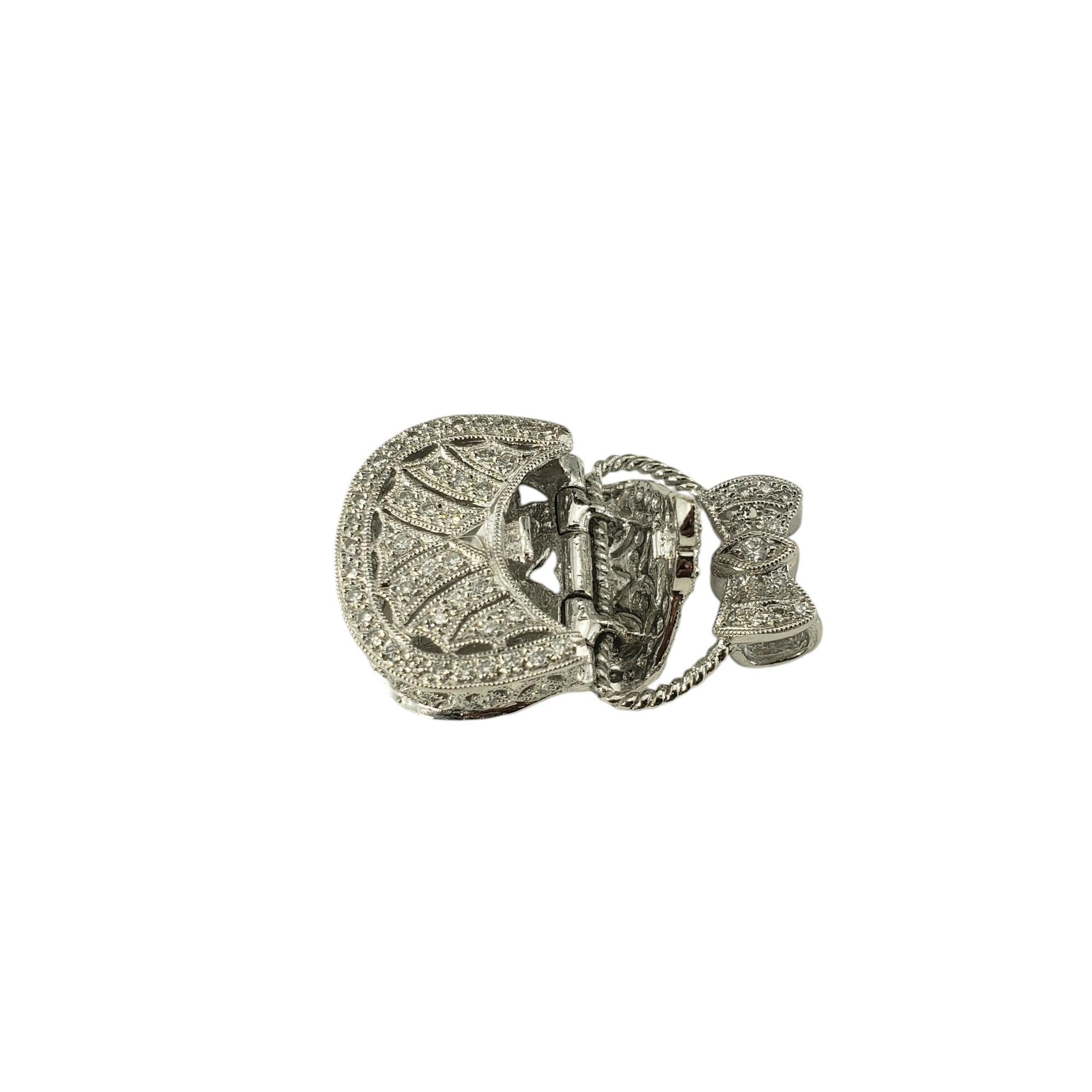 Charm da borsetta articolato con diamanti in platino #18244 in vendita 4