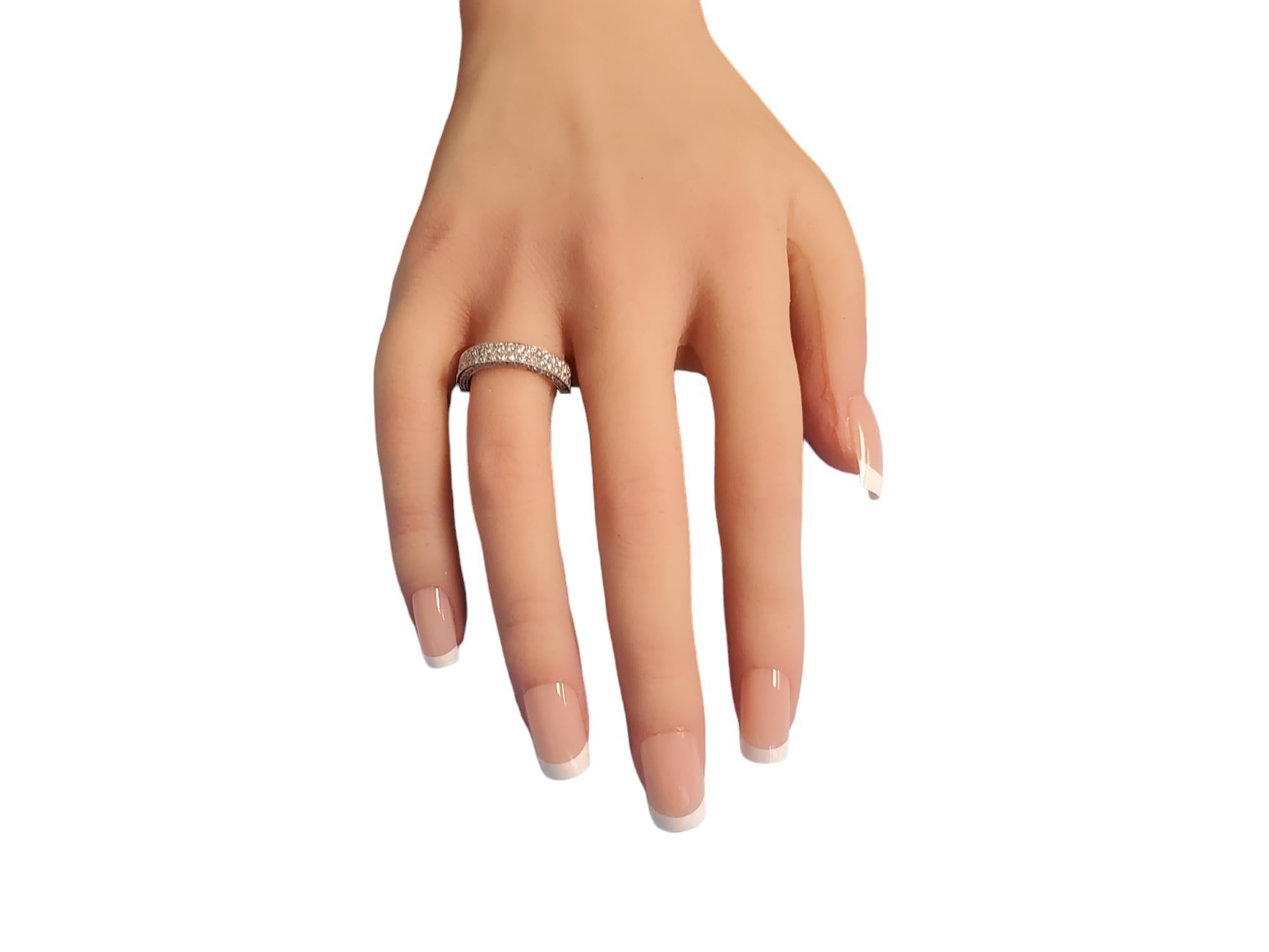 Bracelet en platine 1.05 tcw White VS Diamonds Unworn Closeout Milgrain Pour femmes en vente