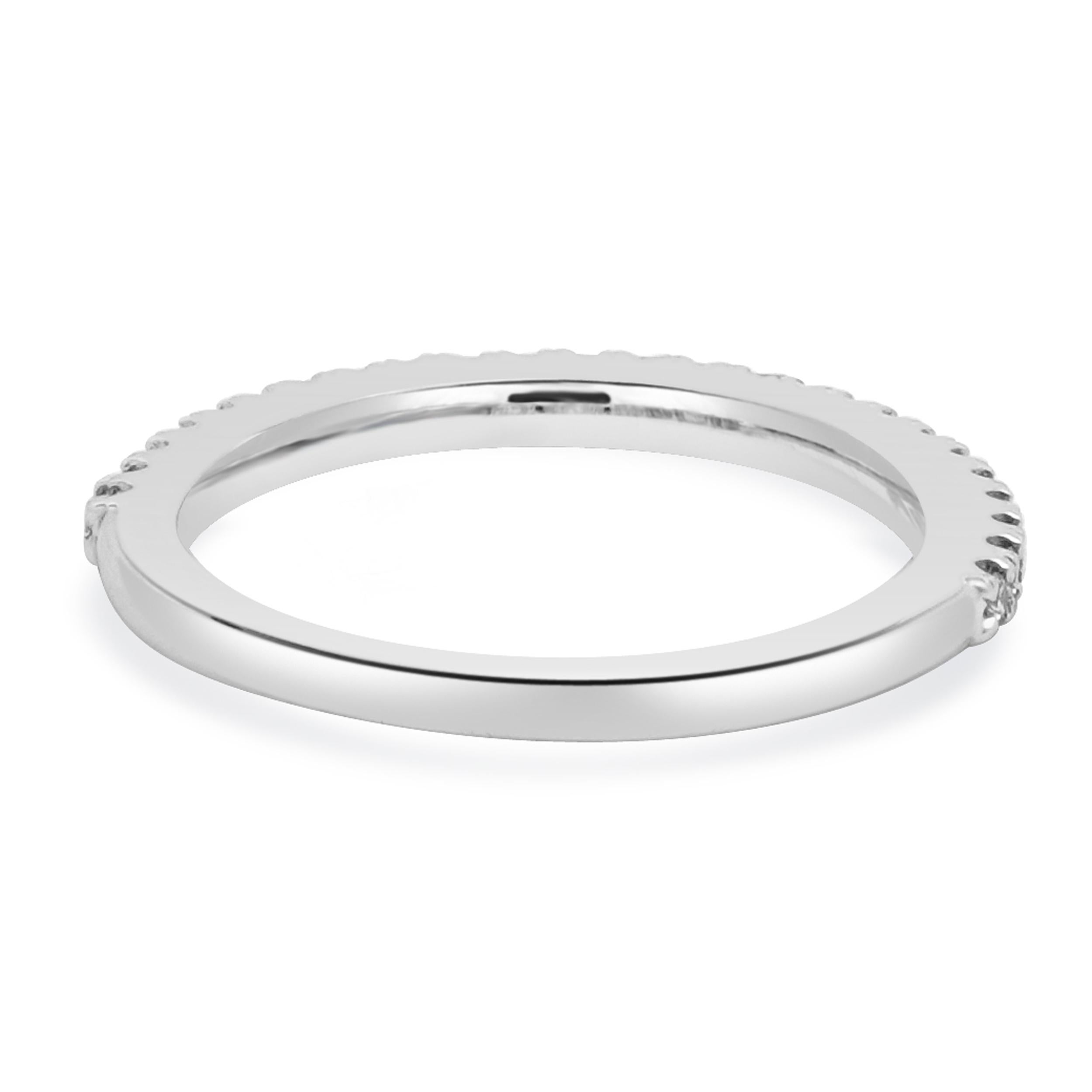 Brilliant Cut Platinum Diamond Band For Sale