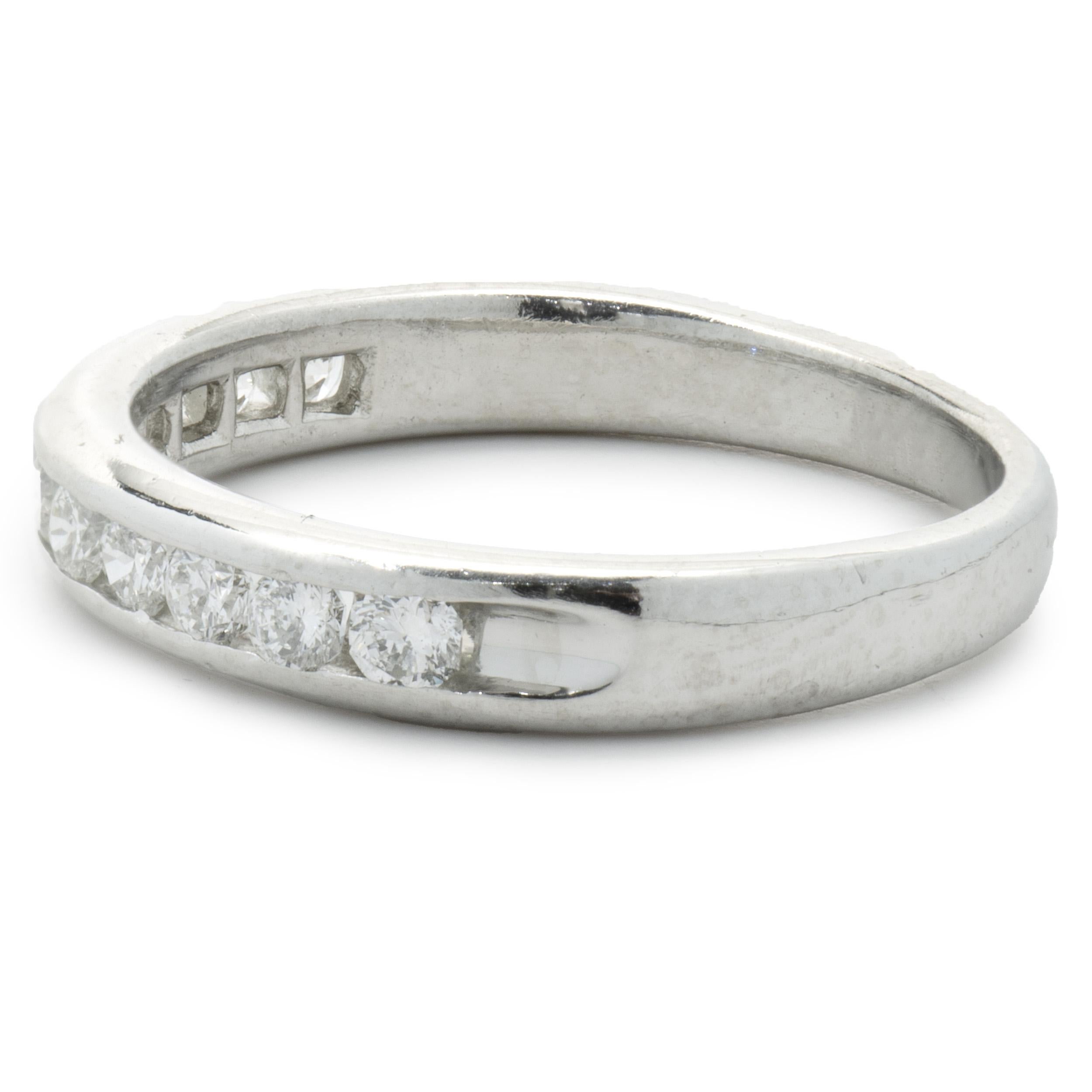 Platinum Diamond Band In Excellent Condition For Sale In Scottsdale, AZ