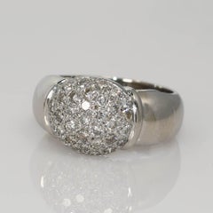 Platinum Diamond Band Ring 1.00TDW, 15.3gr