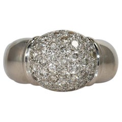 Platinum Diamond Band Ring 1.00TDW, 15.3gr