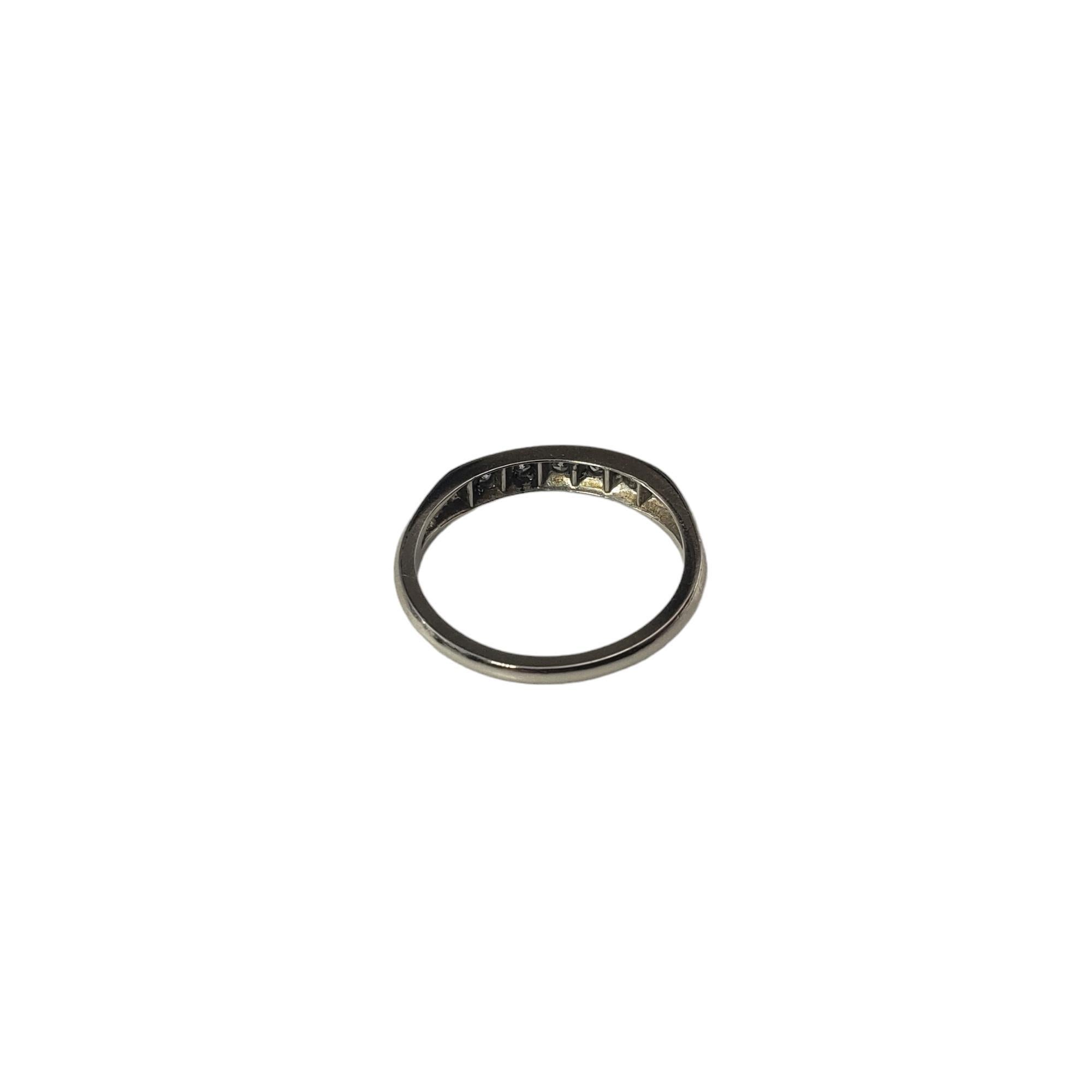 Women's Platinum Diamond Band Ring Size 4.75 #16835