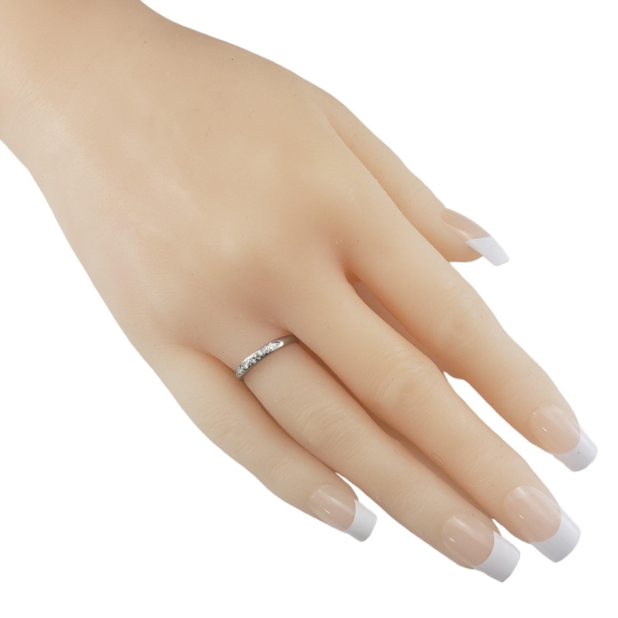 Platinum Diamond Band Ring Size 4.75 #16835 2