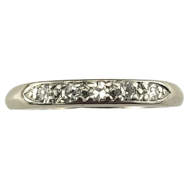 Platinum Diamond Band Ring Size 4.75 #16835